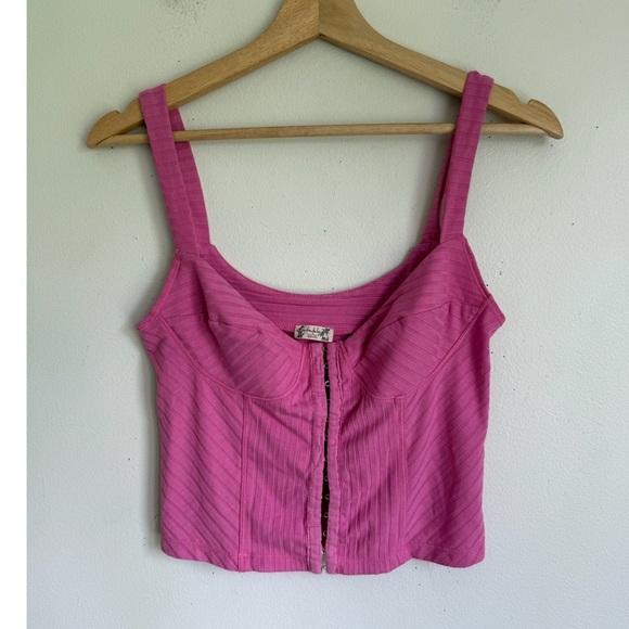 Free People • Serenity Corset Cami in Pitaya Pink - Picture 5 of 9